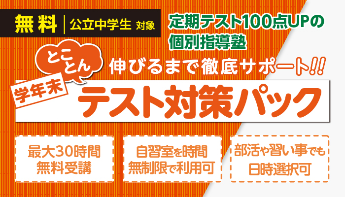 とことん学年末テスト対策パック